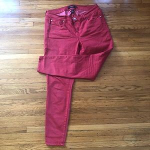 Plus Size Red Skinny Jeans